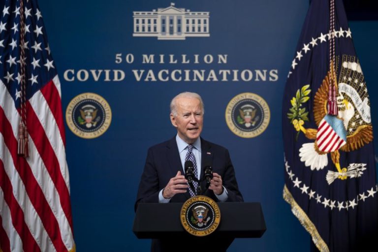 Covid-19: Com 50 milhões de vacinas administradas EUA à frente do programado – Biden