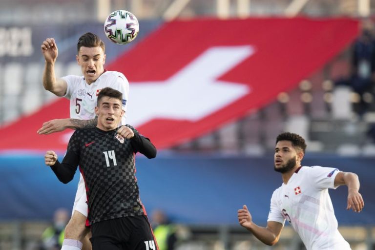 Euro sub-21: Croácia vence Suíça e ‘reentra’ na luta no grupo de Portugal