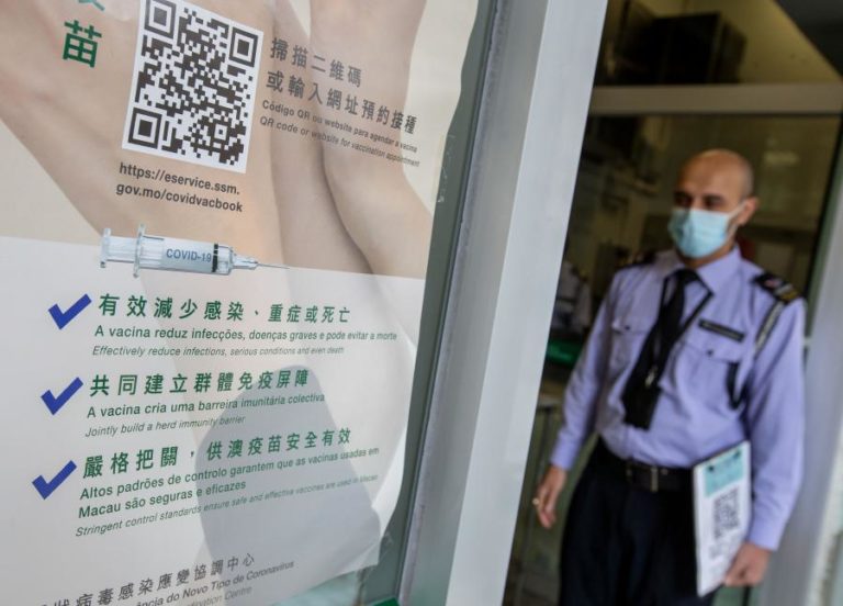 Covid-19: Governo de Macau reforça orçamento para combater pandemia
