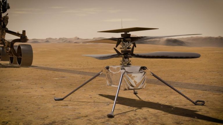 Helicóptero ultraligeiro Ingenuity sobrevive à primeira noite sozinho em Marte