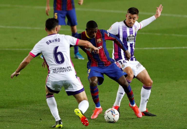 Golo de Dembélé aos 90 coloca FC Barcelona a um ponto do líder Atlético Madrid