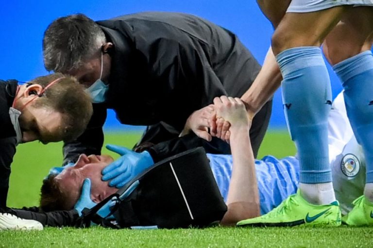 Kevin De Bruyne sofreu duas fraturas no rosto na final da Liga dos Campeões
