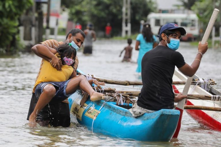 Chuva das monções provoca 5 mortos e 5 desaparecidos no Sri Lanka