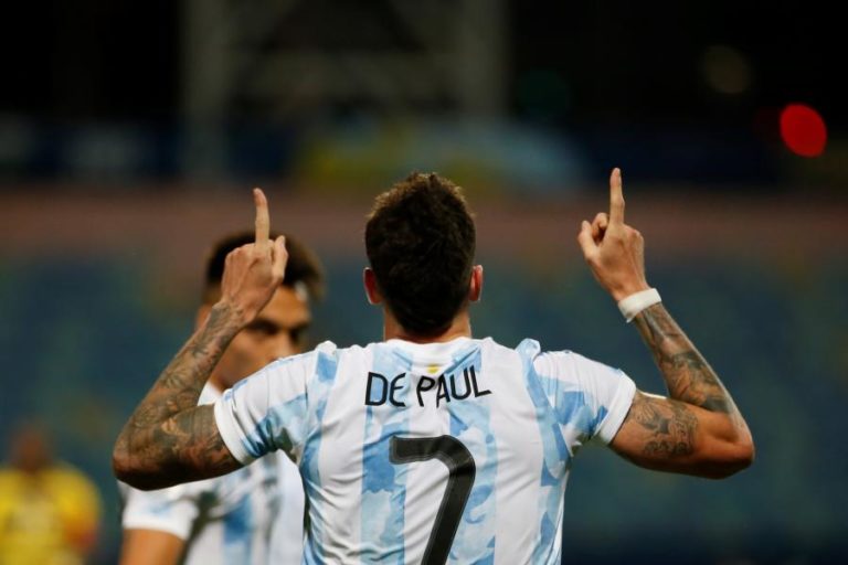 Atlético de Madrid confirma argentino Rodrigo de Paul até 2026