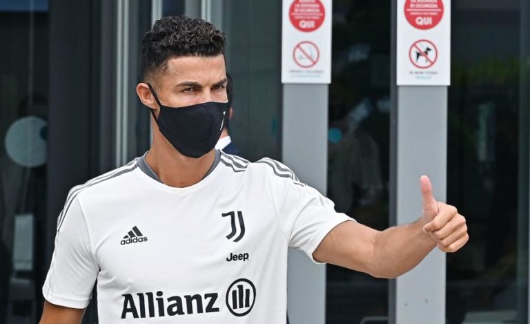 Cristiano Ronaldo ausente do treino da Juventus