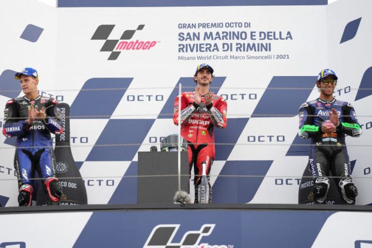 Francesco Bagnaia ganha pela segunda vez consecutiva em MotoGP