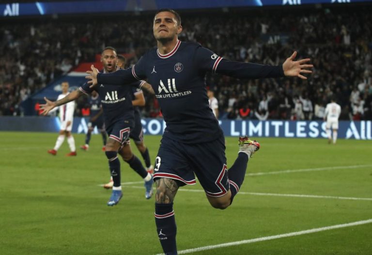 Icardi ‘herói’ do PSG face ao Lyon no primeiro jogo de Messi em Paris
