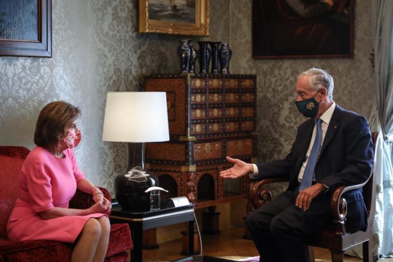 Marcelo falou sobre papel da NATO e relacionamento Europa-EUA com Nancy Pelosi