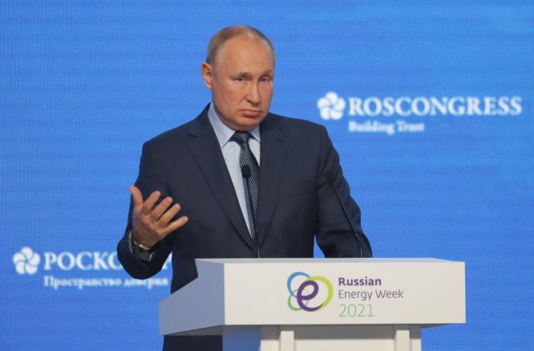 Putin diz que Rússia visa a neutralidade carbónica até 2060