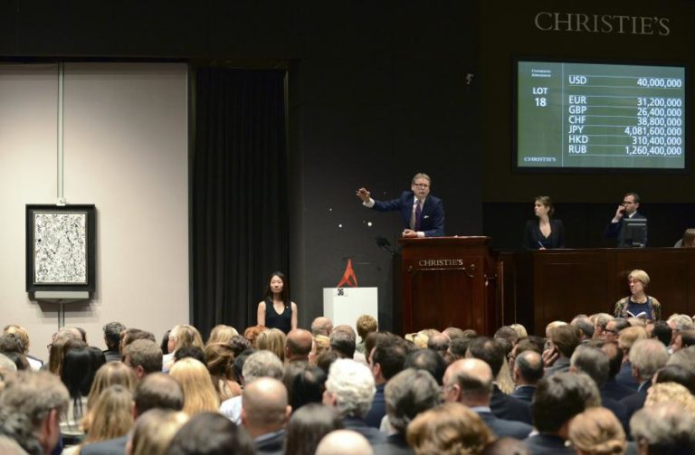 Obra de Pollock bate recorde do artista em leilão