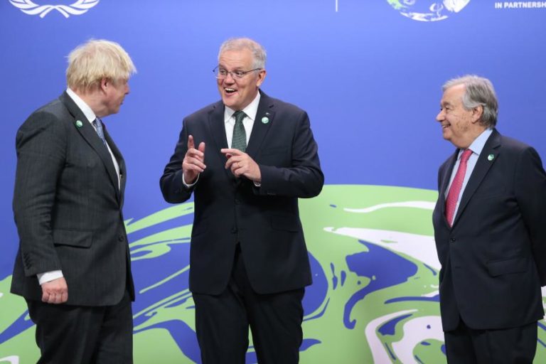 COP26: PM australiano defende aposta em novas tecnologias para combater alterações climáticas