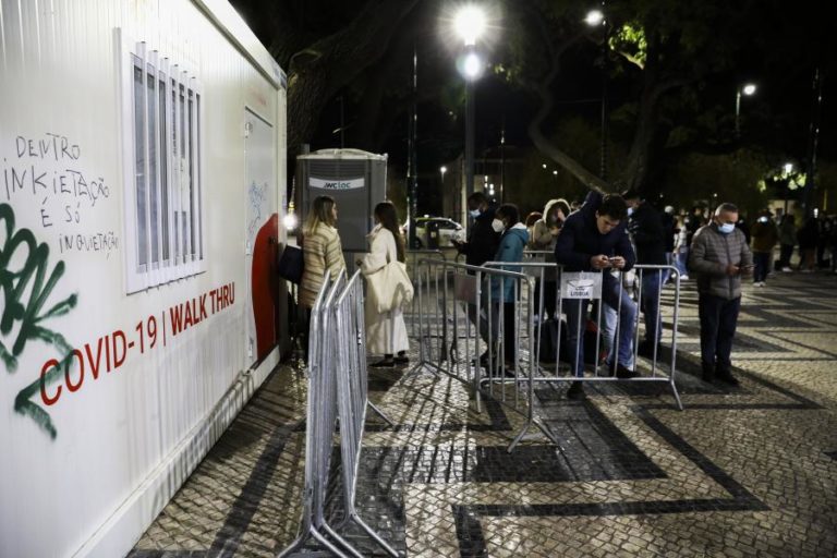 Covid-19: Portugal volta a superar os 100 mil testes num só dia