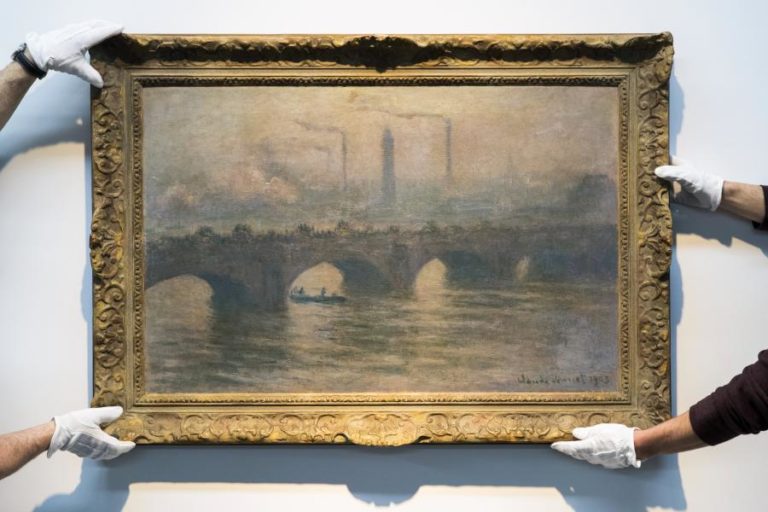 Pintura de Monet com a ponte de Waterloo vai a leilão por 28 milhões de euros