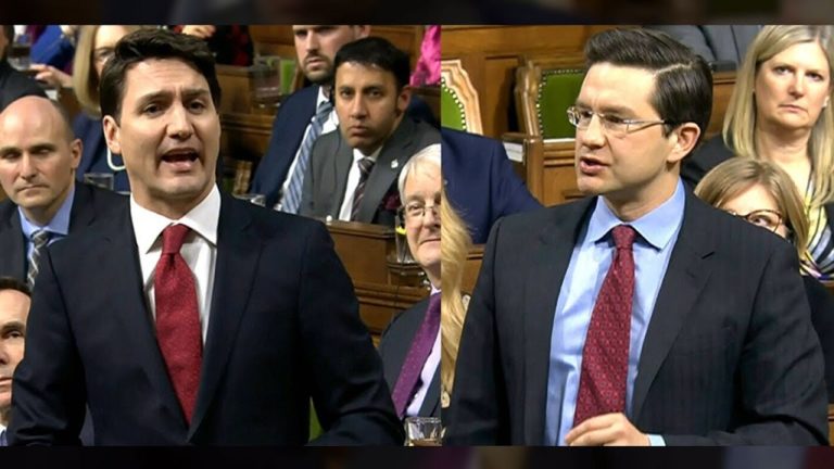 FOTO: TRUDEAU E POILIEVRE TWITTER