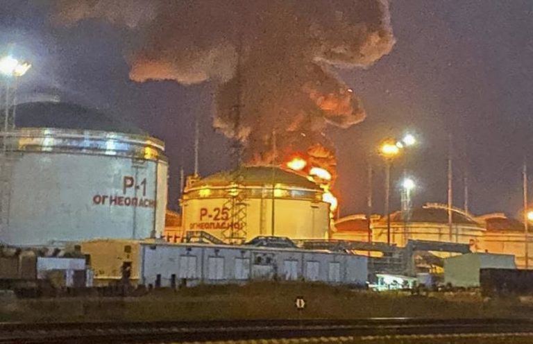 Novo incêndio em refinaria russa perto da fronteira ucraniana