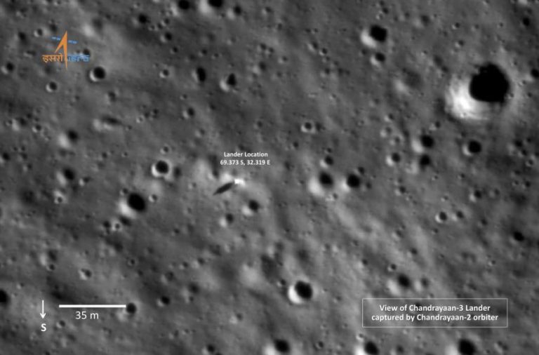 Índia termina missão robótica lunar no polo sul