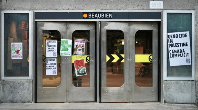 Paragens e estações de transporte de Montreal vandalizadas