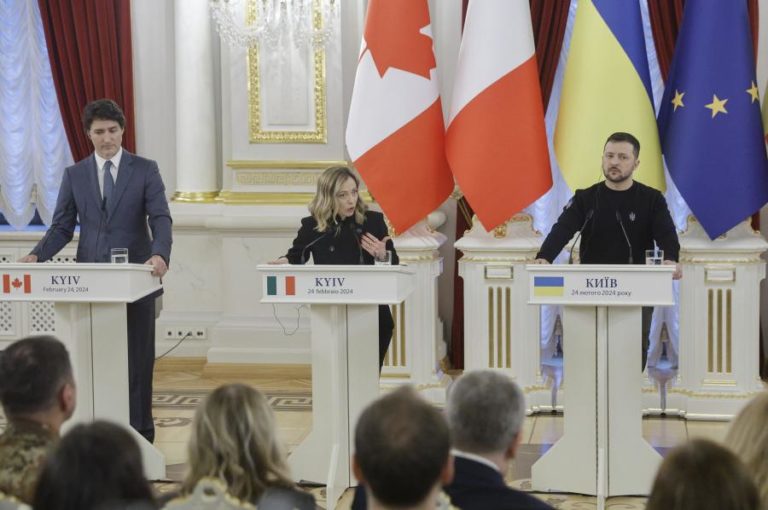 Meloni assegura continuação do apoio à Ucrânia na abertura da reunião do G7