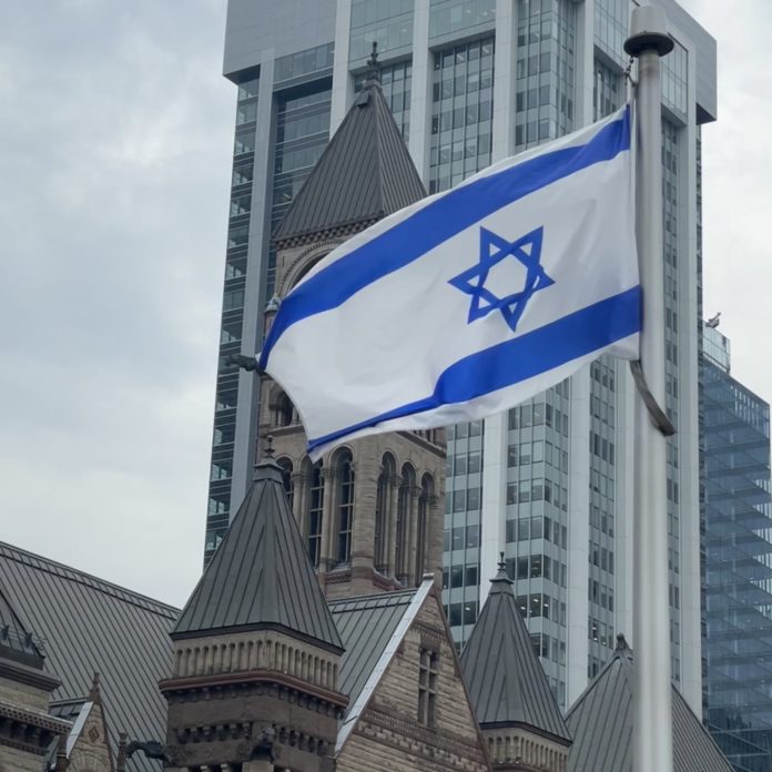 B3-01-VT IÇAR BANDEIRA ISRAEL PROTESTOS NA 051524