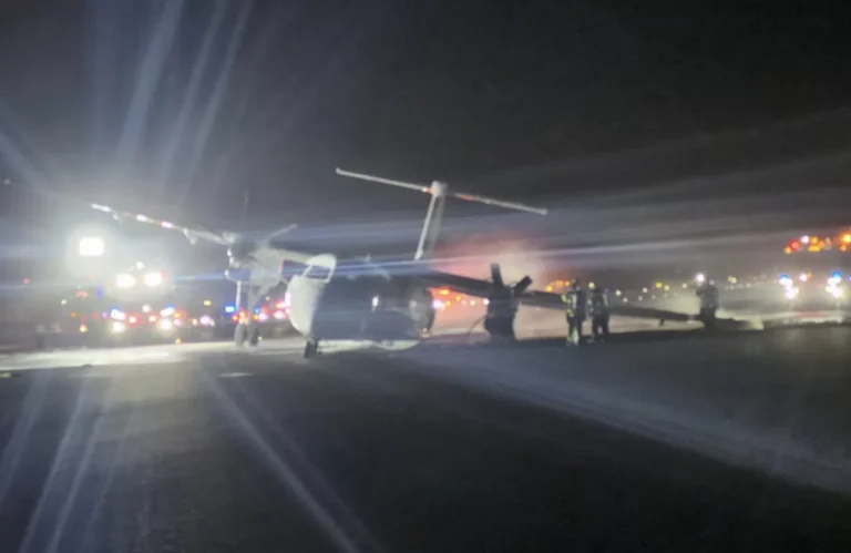 Acidente: Avião aterra em chamas em Nova Scotia