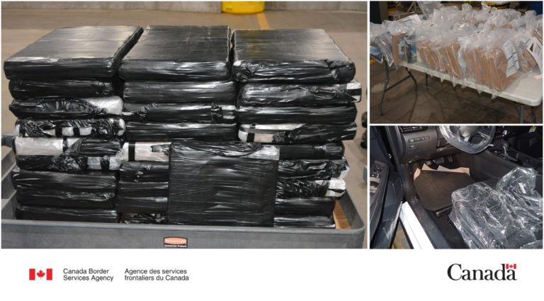 CBSA apreende 142 quilos de cocaína em Montreal