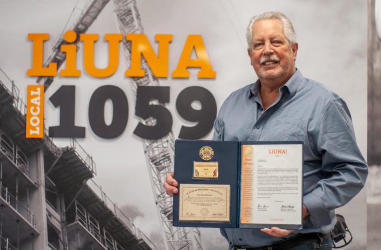 LiUNA homenageia Jim MacKinnon por 50 anos de ligação ao sindicato