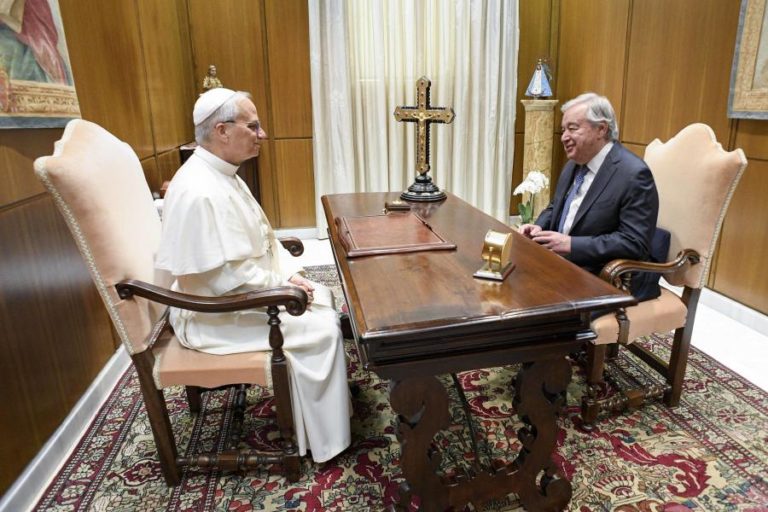 Guterres discutiu com Vaticano cooperação e “dificuldades” que ONU enfrenta