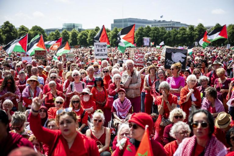 Milhares manifestam-se em Haia contra genocídio em Gaza