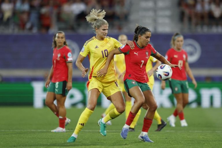 Portugal perde com Bélgica e confirma eliminação do Europeu feminino