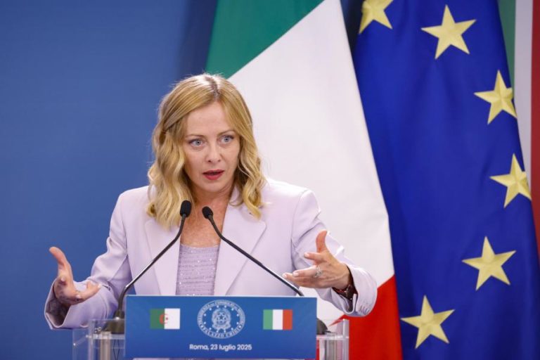 Meloni deplora situação “dramática” e injustificável em Gaza