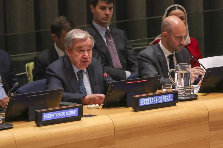 Guterres condena “ações unilaterais” no Médio Oriente que comprometem solução de dois Estados