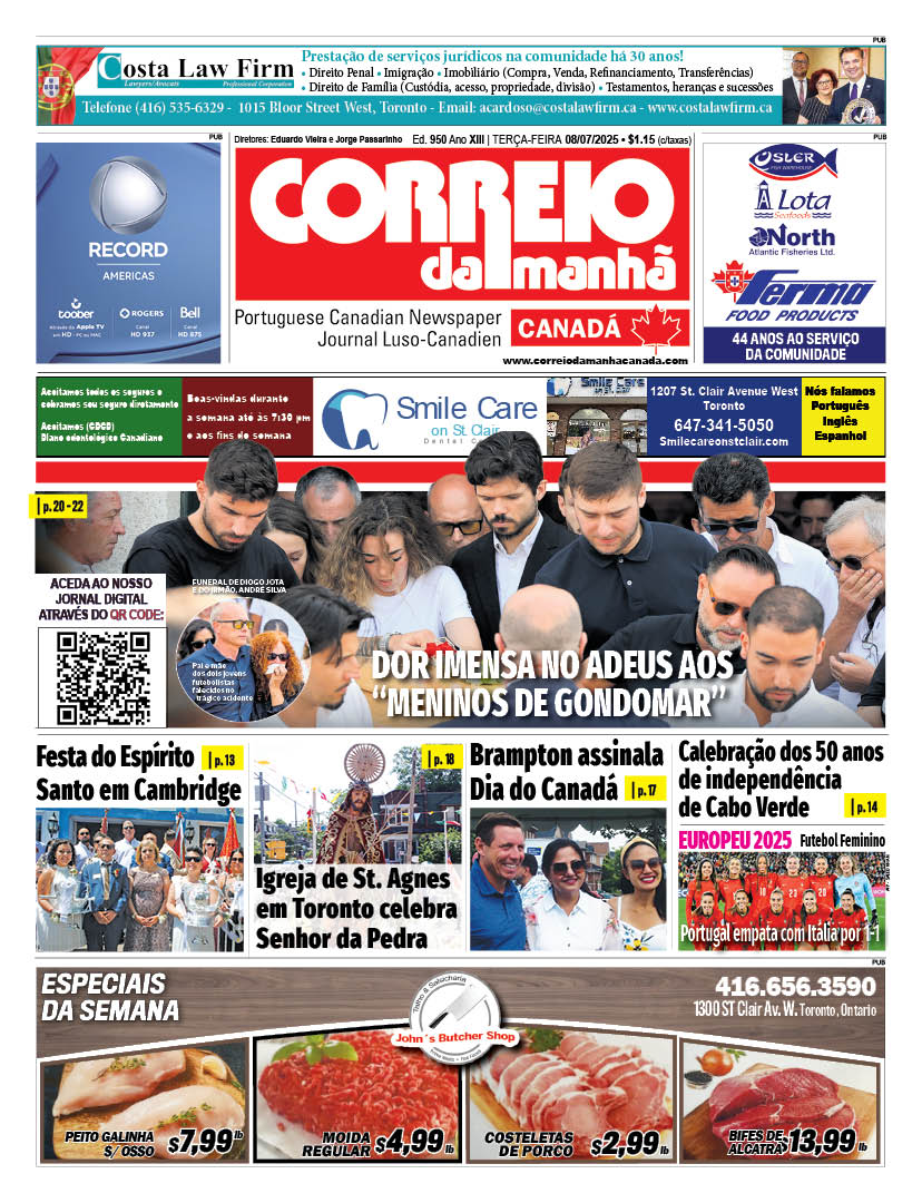 Correio da Manhã Canadá 8 de julho 2025