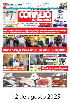 Correio da Manhã Canadá 12 de agosto 2025