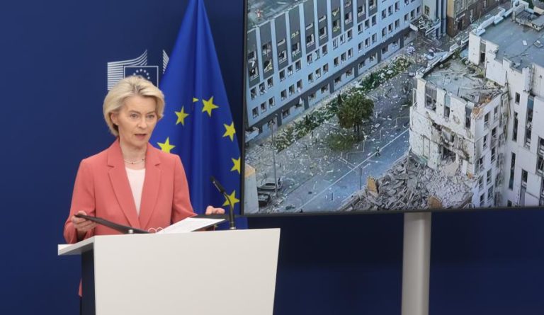 Von der Leyen promete mais sanções após ataque russo à Ucrânia