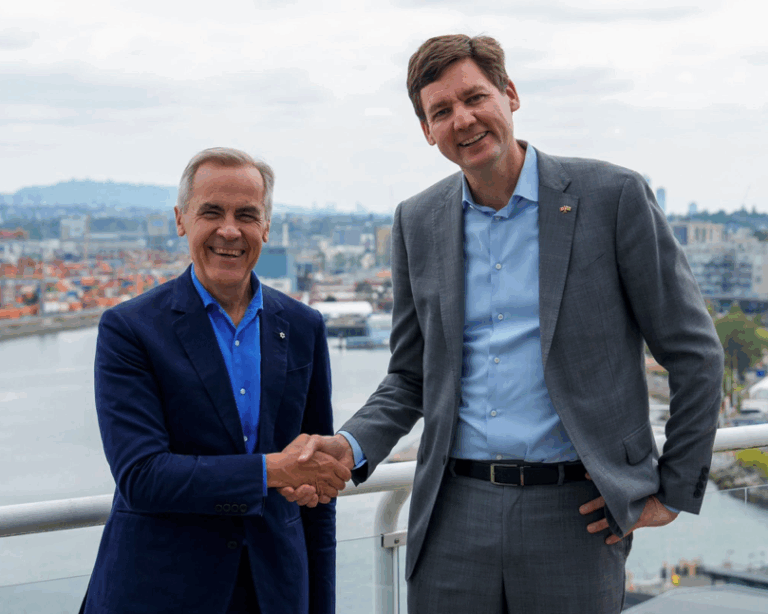 Carney em B.C. entre tensões comerciais e celebração do ‘pride’