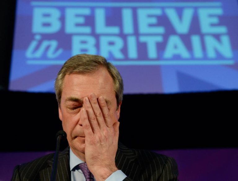 Farage critica governo britânico em crise e prevê vitória nas próximas legislativas