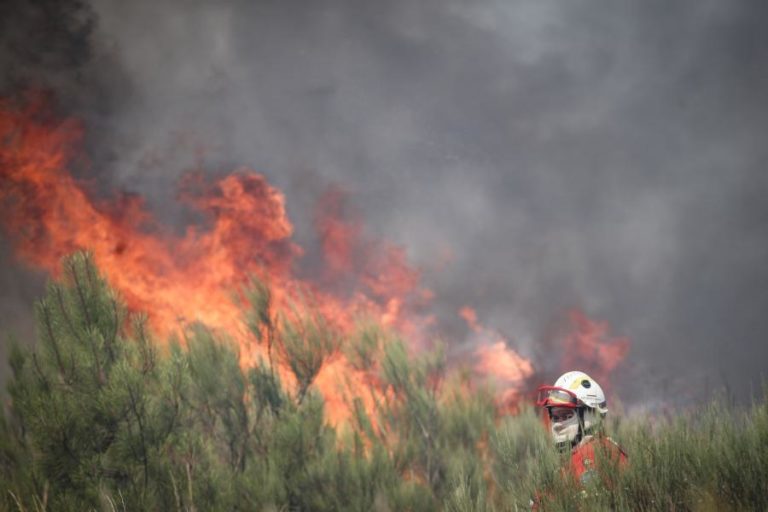 Quase 200 operacionais combatem fogo em Aljezur