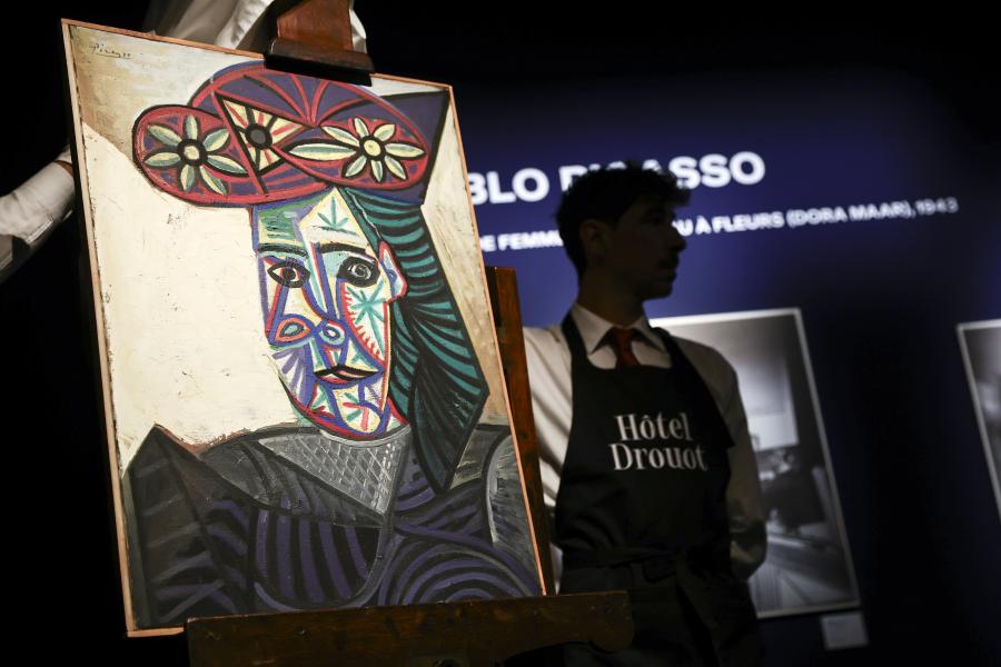 Retrato de Dora Maar pintado por Picasso vendido por 32 milhões de