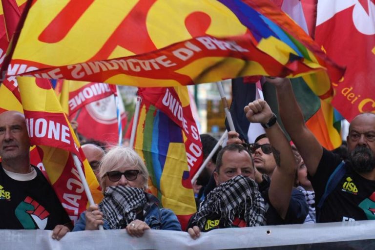 Itália acorda em greve geral e com manifestações contra Israel