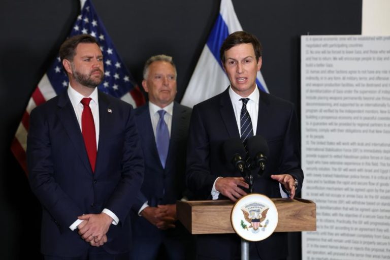 Genro de Trump afasta fundos de reconstrução em Gaza para áreas do Hamas
