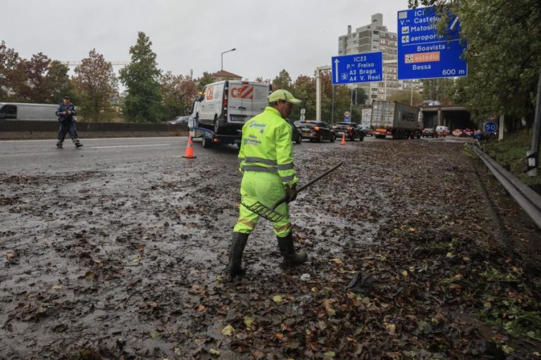 Proteção Civil registou 68 ocorrências até às 07:00 devido à chuva