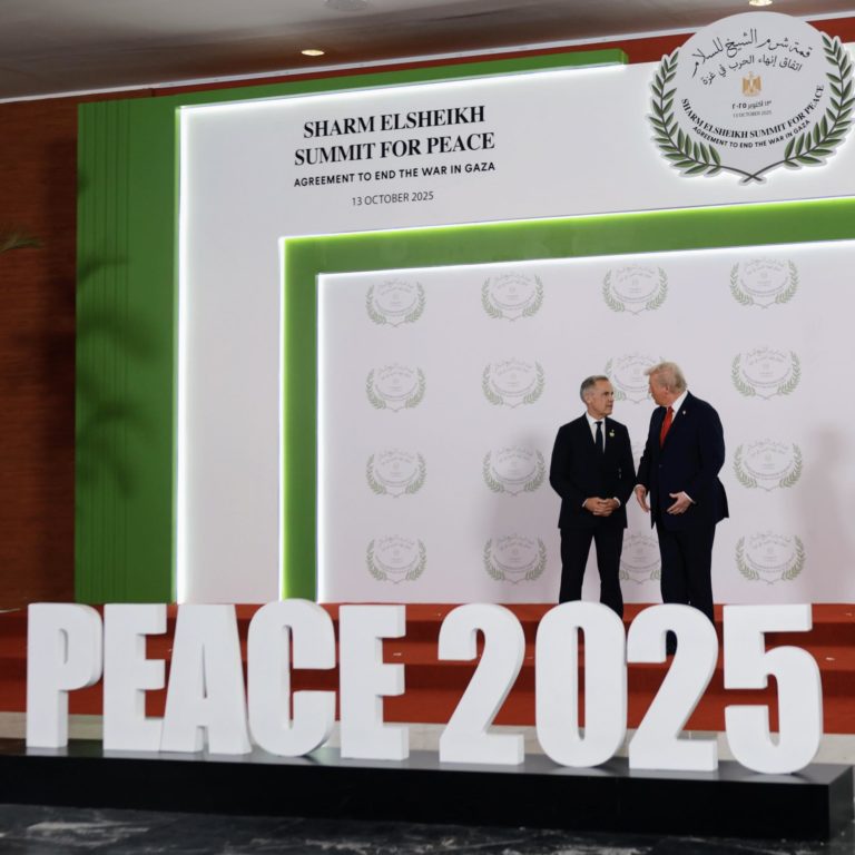Carney no Egito para assinatura do plano de paz em Gaza