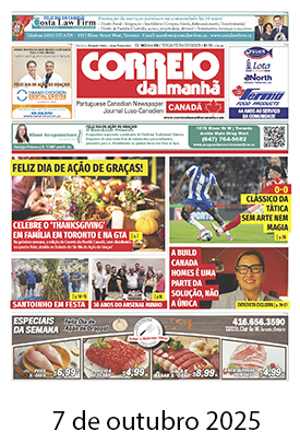 Correio da Manhã Canadá 07 de outubro 2025