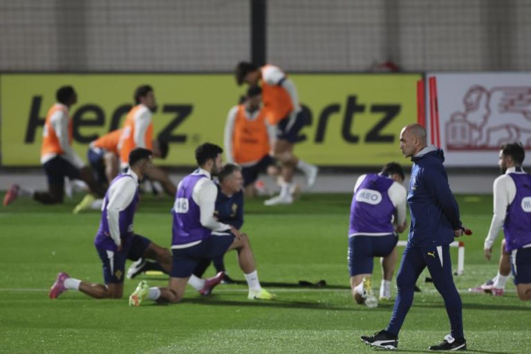 Portugal faz último treino na Cidade do Futebol e viaja até Dublin