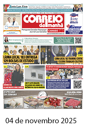 Correio da Manhã Canadá 04 de novembro 2025