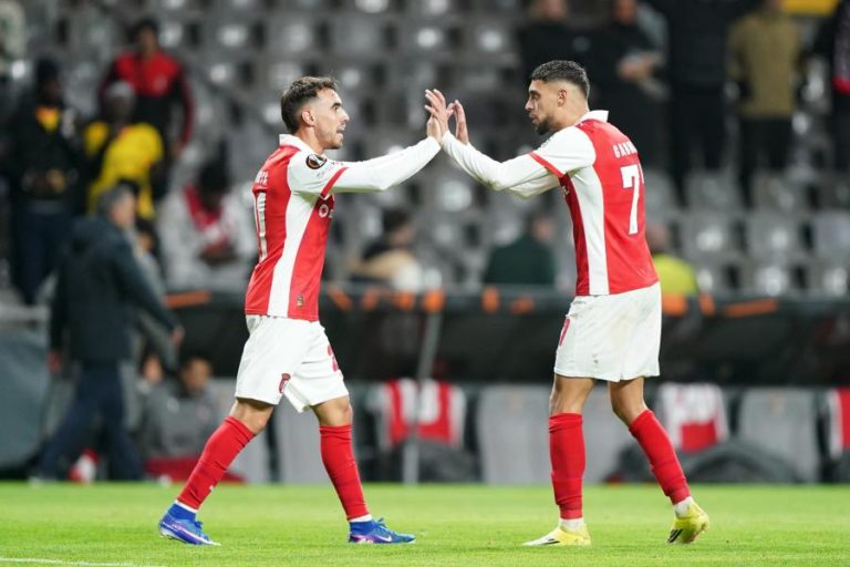 Braga vence Nottingham e segue em zona de apuramento direto para os ‘oitavos’ da Liga Europa