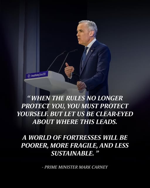 Tensão global: Discurso de Carney em Davos  gera reações em todo o mundo e resposta dura de Trump