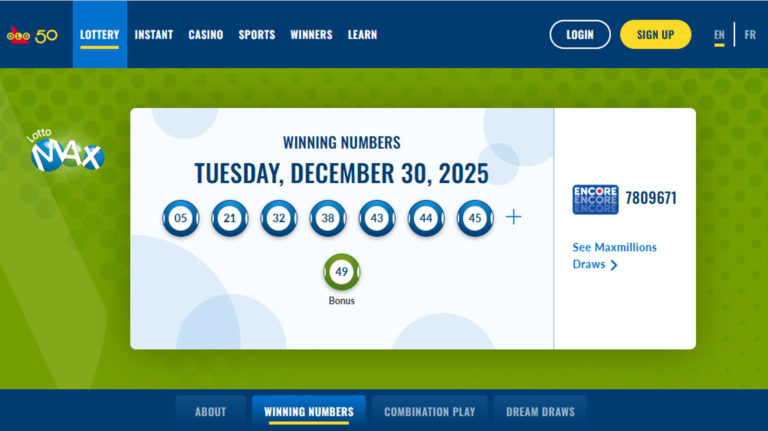 Novo milionário da Lotto Max é de London, Ontário. O prémio de 80M$ foi o maior de sempre na província.