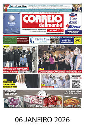 Correio da Manhã Canadá 06 de janeiro 2026
