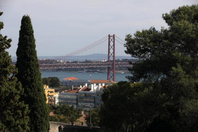 Mau tempo: Impedida circulação de motos e veículos com lonas na Ponte 25 de Abril